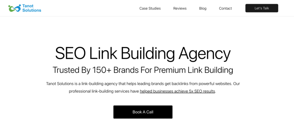 Tanot Solutions SEO link building agency banner.