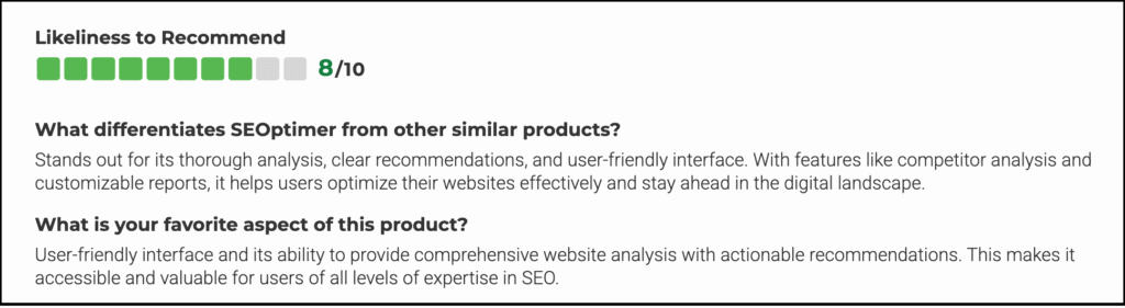 seoptimer seo tool review rating