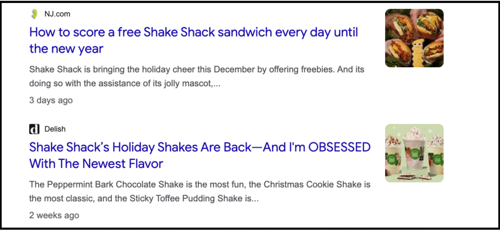shake shack holiday press coverage