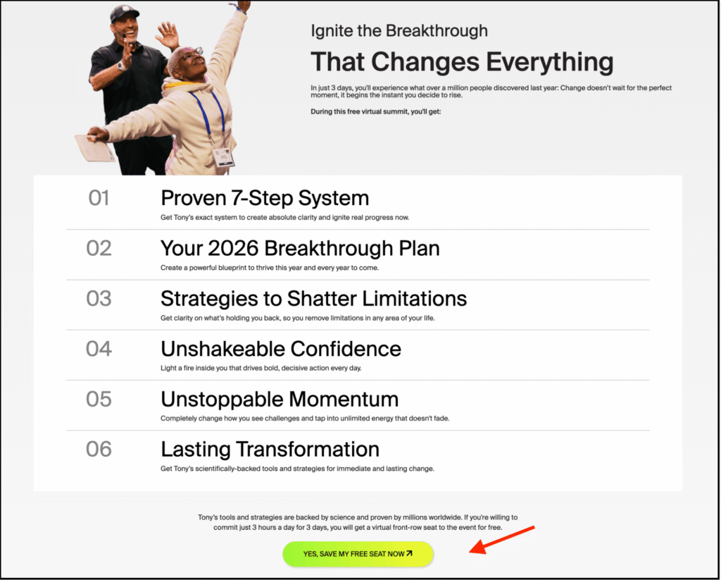 breakthrough event overview