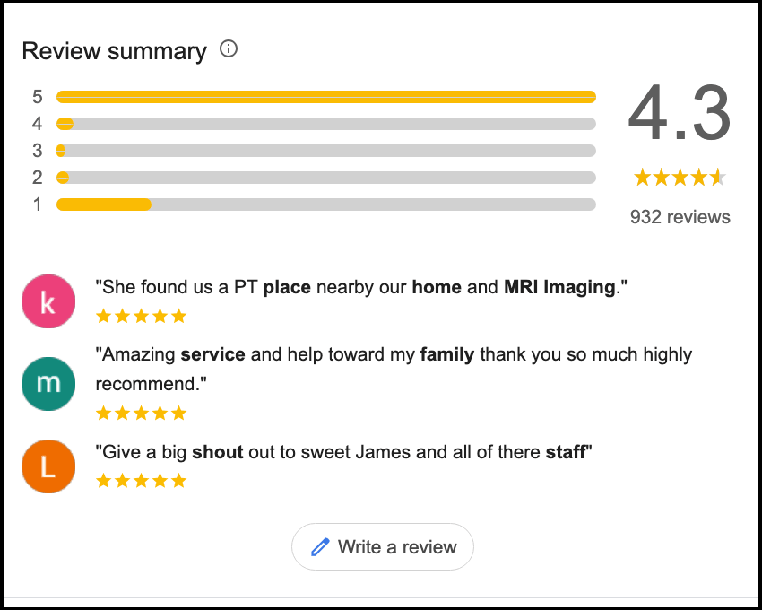 customer review summary