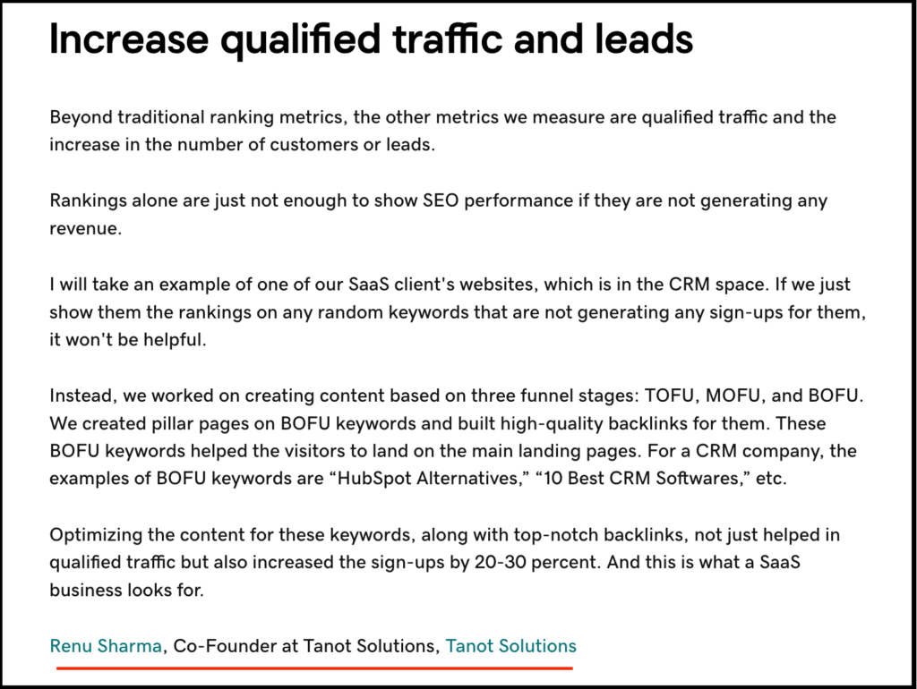 qualified traffic and leads