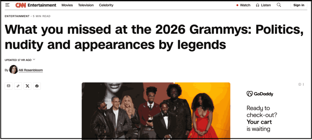 2026 Grammys CNN article