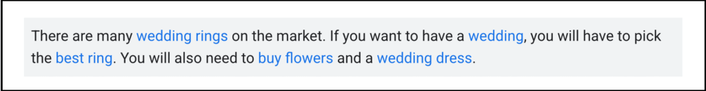 spammy keyword stuffed anchor text