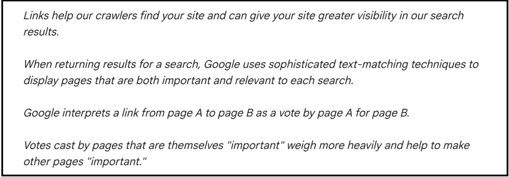 google link guidelines