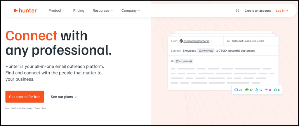 hunter.io email outreach