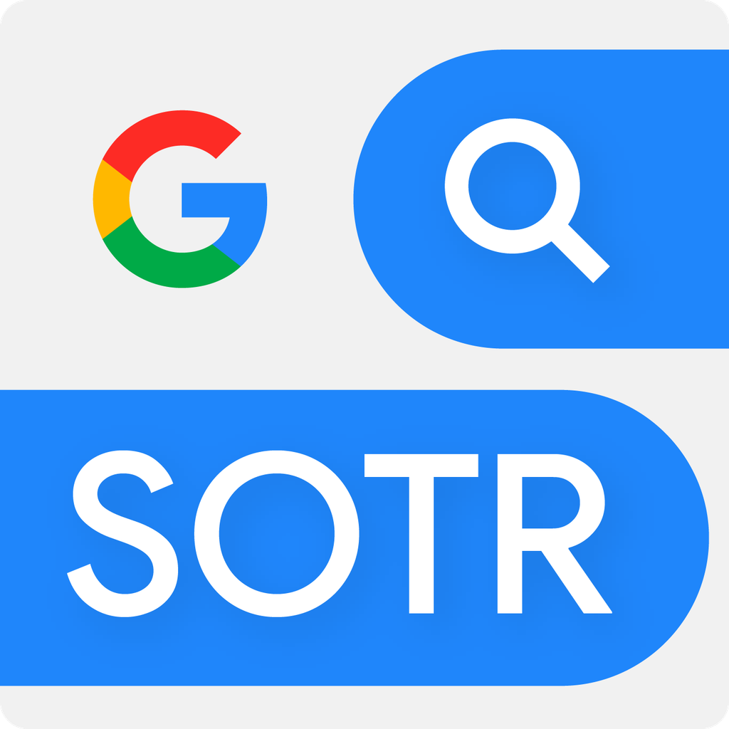 google search icon with 'sotr' text