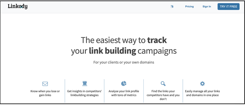 linkody link building tracker
