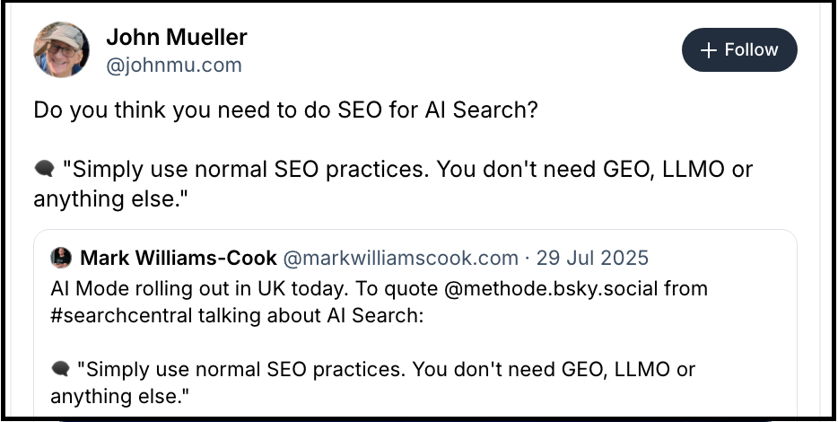 ai search seo discussion