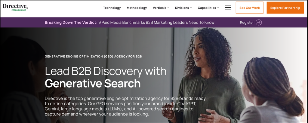 directive b2b geo agency homepage